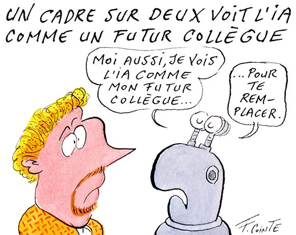 Dessin: L’IA de plus en plus appréciée par les cadres IT